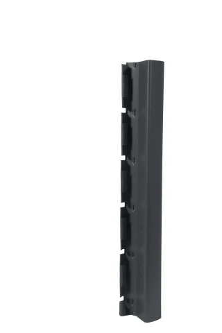 Poteau grillage rigide 1267mm Gris anthracite - DeltaMax à sceller