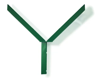 Bavolet double clôture rigide 350mm Vert