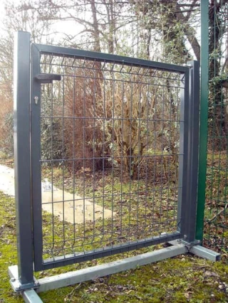 Portillon grillagé 2,00m - Vert - Portillon grillagé