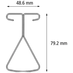 Poteau grillage rigide 1267mm  Vert - DeltaMax à sceller - Poteau pour panneaux rigides, à sceller ou avec platine contre murêt