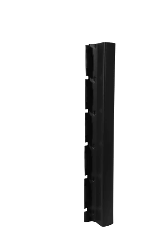 Poteau grillage rigide 1267mm Noir foncé - DeltaMax à sceller