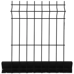 Poteau grillage rigide 2267mm  Noir foncé - DeltaMax à sceller - Poteau pour panneaux rigides, à sceller ou avec platine contre murêt