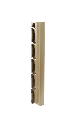 Poteau grillage rigide 1267mm Gris 2500 sablé - DeltaMax à sceller