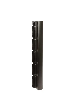 Poteau grillage rigide 1567mm  Noir 2300 Sablé - DeltaMax à sceller - Produits de clôture Verpillat
