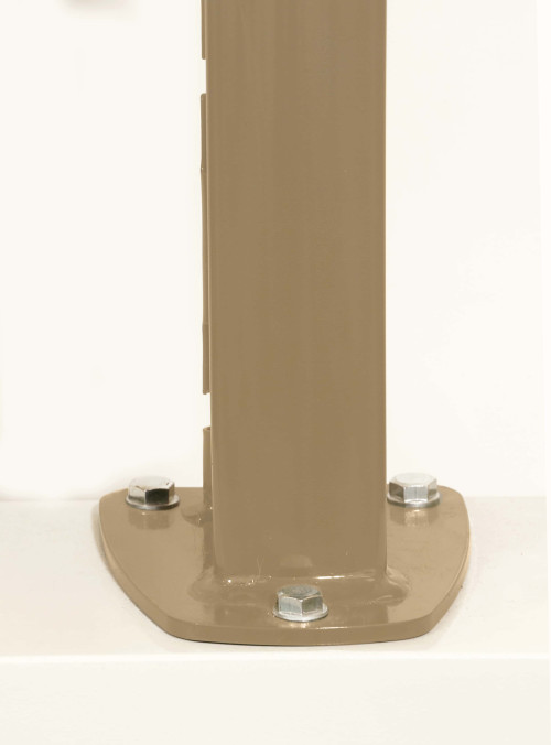 DeltaMax Platine soudée - 1467mm - Gris 2500 sablé - Ce poteau a été spécialement conçu pour les panneaux rigides
