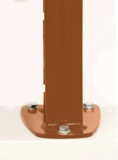 Poteau grillage rigide 1667mm  Mars 2525 Sablé - DeltaMax platine soudée - Produits de clôture Verpillat