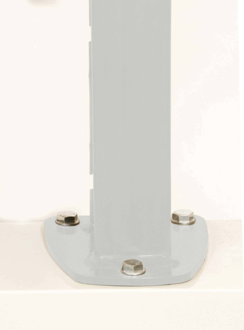 DeltaMax Platine soudée - 2067mm - Galet 2525 - Ce poteau a été spécialement conçu pour les panneaux rigides