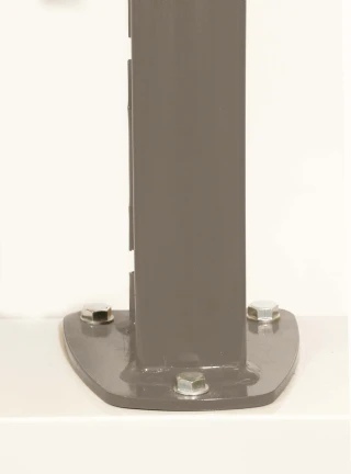 Poteau grillage rigide 0867mm Gris 2900 Sablé - DeltaMax platine soudée