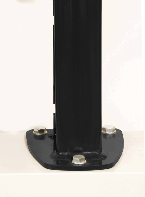 DeltaMax Platine soudée - 1567mm - Noir 2300 Sablé - Ce poteau a été spécialement conçu pour les panneaux rigides