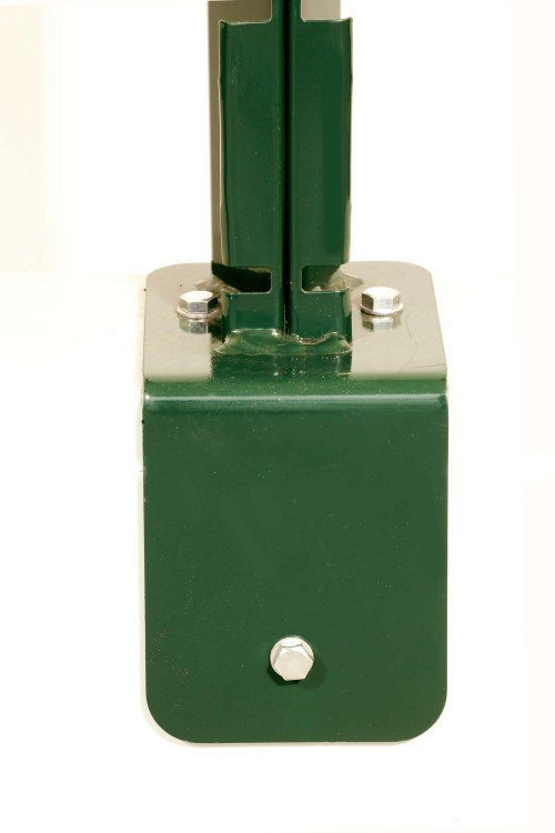DeltaMax Platine équerre soudée - 1967mm - Vert - Ce poteau a été spécialement conçu pour les panneaux rigides