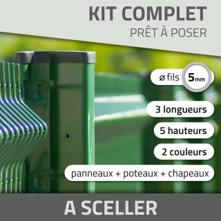 Kit complet à sceller - Produits de clôture Verpillat