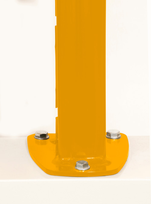 DeltaMax Platine soudée - 1467mm - Jaune signalisation - Ce poteau a été spécialement conçu pour les panneaux rigides