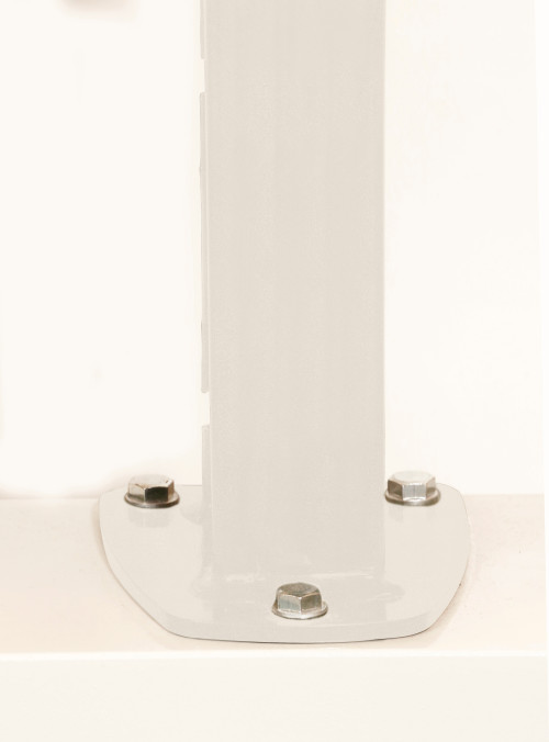 DeltaMax Platine soudée - 1967mm - Blanc pur - Ce poteau a été spécialement conçu pour les panneaux rigides