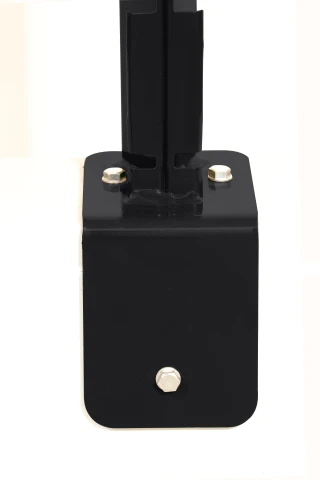 Poteau grillage rigide 0867mm Noir foncé - DeltaMax platine équerre soudée
