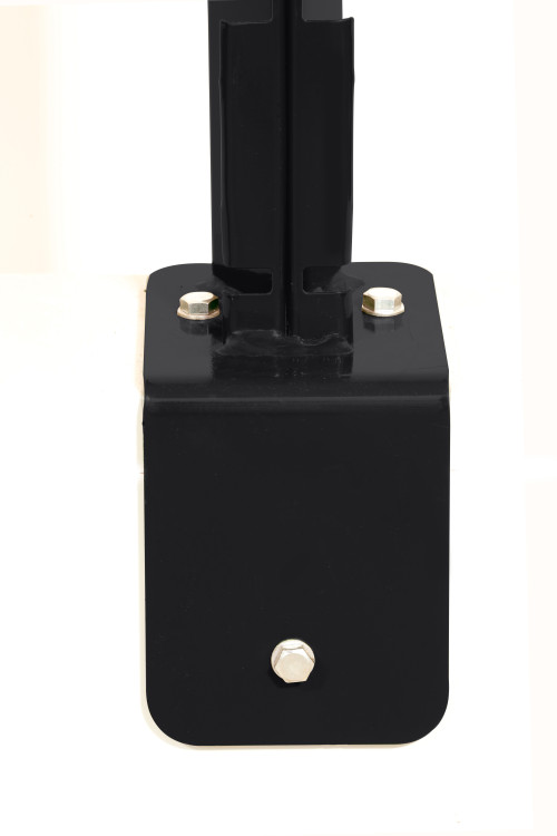 DeltaMax Platine équerre soudée - 1267mm - Noir foncé - Ce poteau a été spécialement conçu pour les panneaux rigides