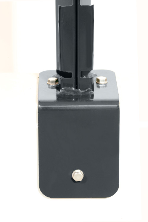 DeltaMax Platine équerre soudée - 0867mm -  Gris anthracite - Ce poteau a été spécialement conçu pour les panneaux rigides