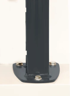 Poteau grillage rigide 1567mm   Gris anthracite - DeltaMax platine soudée - Produits de clôture Verpillat